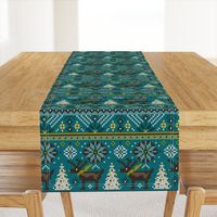 Festive Fair Isle - Teal