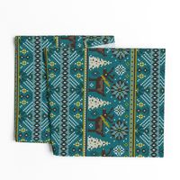 Festive Fair Isle - Teal