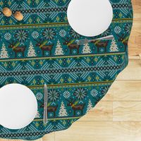 Festive Fair Isle - Teal