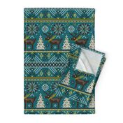 Festive Fair Isle - Teal