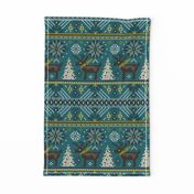 Festive Fair Isle - Teal