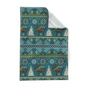 Festive Fair Isle - Teal