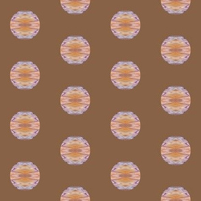 CPD 6 - Chevron Polka Dots in Mocha Brown - Orange Pastel - Purple
