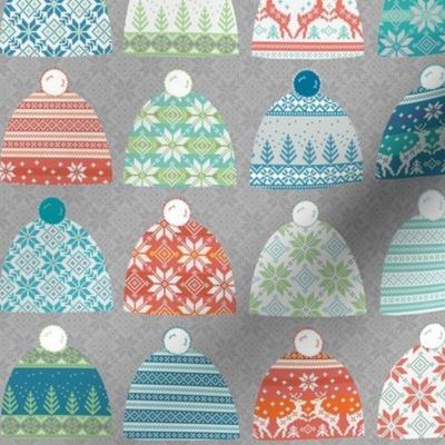 Toque time/Winter hats - Fair Isle Style