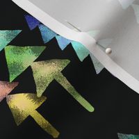 A Geometric Rainbow Christmas with Black 