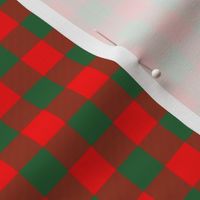 Medium Holly Red and Evergreen Green Christmas Country Cabin Buffalo Check