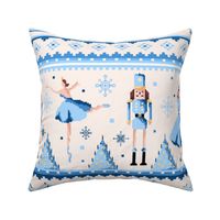 Nutcracker Blue version on beige Big scale