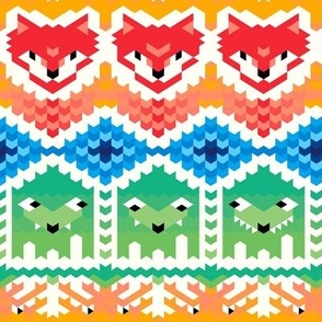 Fair Isle Foxes and Monsters