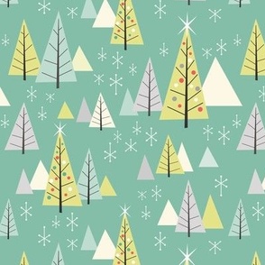 Retro Christmas Forest -1958