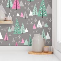 Retro Christmas Forest -Frenchy