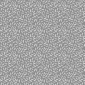 Sprinkles white on dark grey