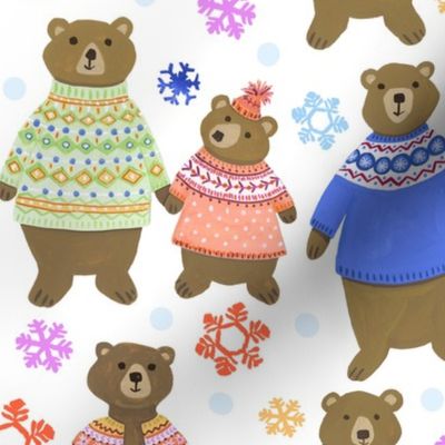 Fair Isle Fashion Bears