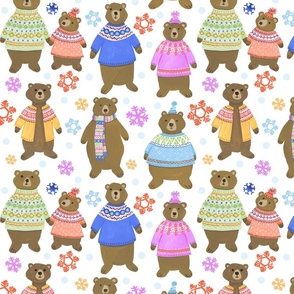 Fair Isle Fashion Bears