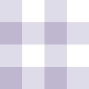 3" Gingham Check: Light Violet Purple Gingham