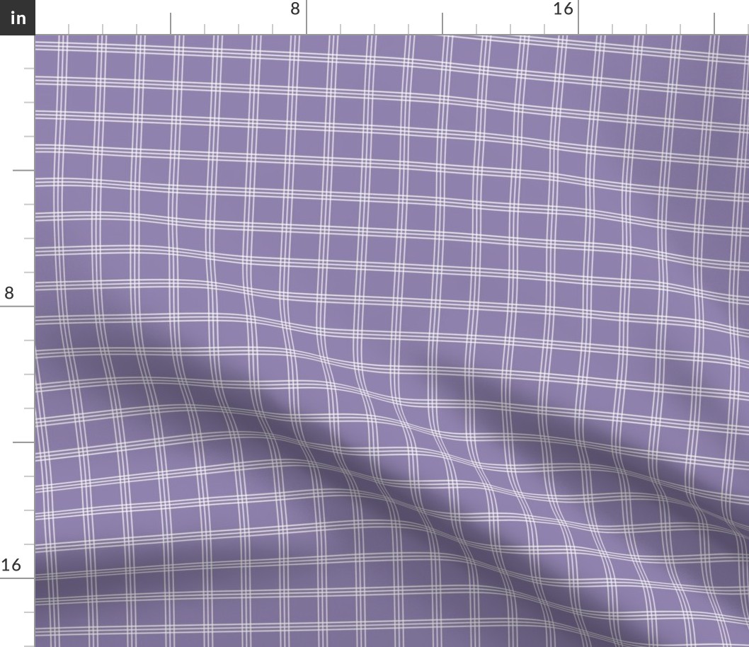 Pretty Plaid 1": Violet Purple Plaid