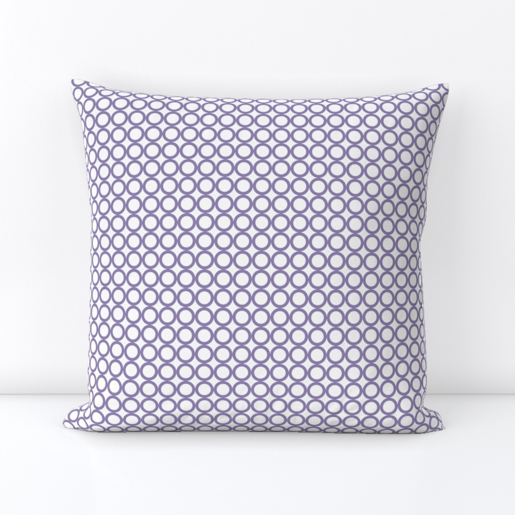 Round N Round: Violet Purple Circle Grid