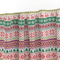 Fair Isle knitting texture