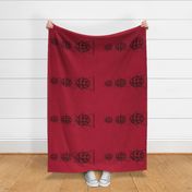 Lady Bug  Tea Towel -  Red