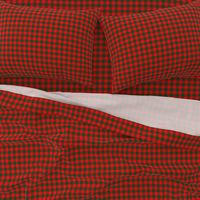 Medium Holly Red and Balsam Green Christmas Country Cabin Buffalo Check