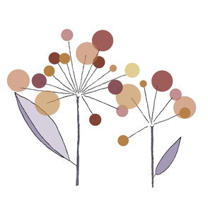 winsome weeds companion - taupe, brown, lavender