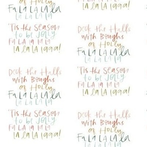 Deck the Halls Hand Lettering