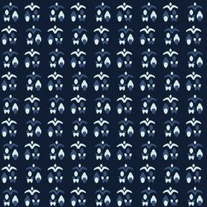 Abstract Shapes Lines Pattern Indigo Stripes