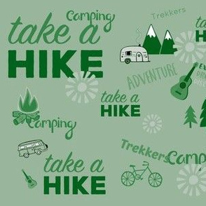 Take a Hike Green on Green