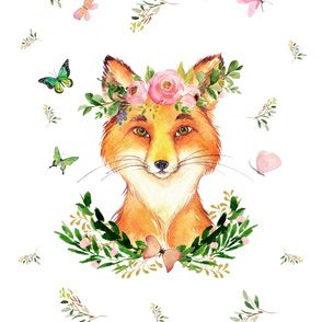 54"x72" woodland fox in spring