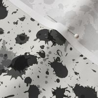 Double splat in ink on cream