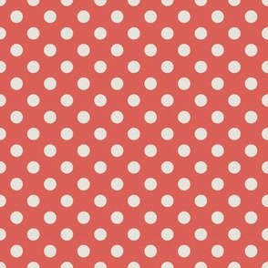 Northwoods 4 Coral Orange Polka Dot