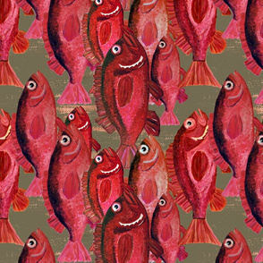 Tea Towel Red Snapper