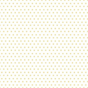 8" Yellow Polka Dots White Back