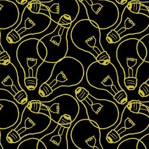 Lightbulbs - Black and Yellow