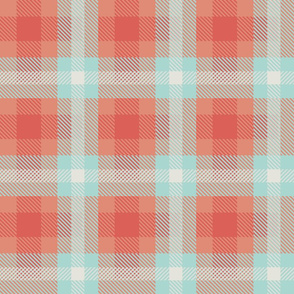 Northwoods 6 Orange & Blue Plaid