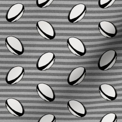 rugby ball fabric - new zealand all blacks rugby fabric, rugby fabric, sports fabric, black and white rugby all, sport fabric - grey stripes