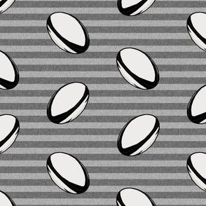 rugby ball fabric - new zealand all blacks rugby fabric, rugby fabric, sports fabric, black and white rugby all, sport fabric - grey stripes