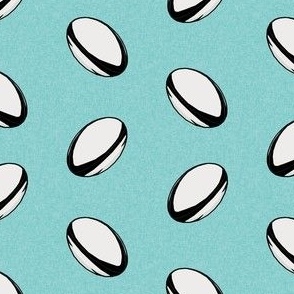 rugby ball fabric - new zealand all blacks rugby fabric, rugby fabric, sports fabric, black and white rugby all, sport fabric - light blue