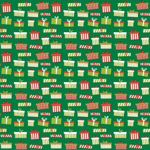 MINI - Christmas presents design - christmas presents fabric, christmas fabric, christmas fabric by the yard - mini size