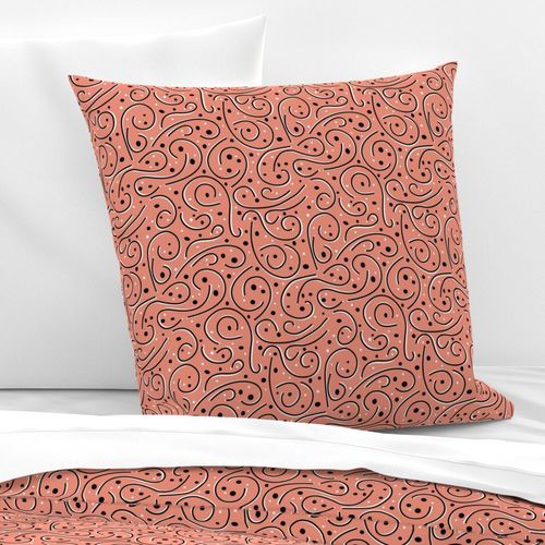 Funky Dots 'n Swirls | Peach