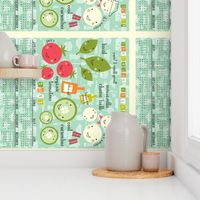 2012 calendar tea towel