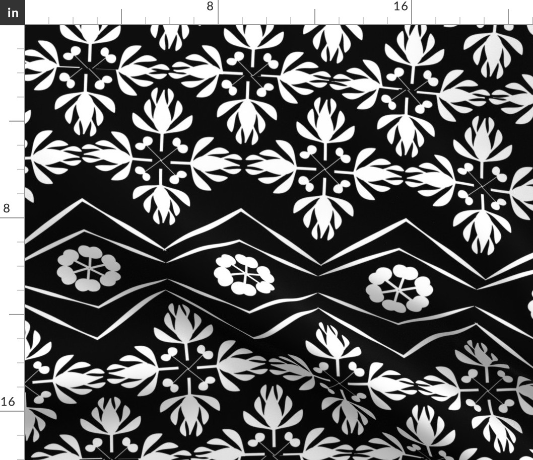 FLORAL BLACK AND WHITE-01