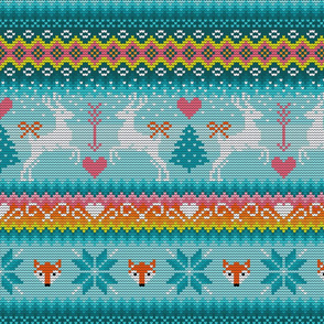 Fair Isle Knitted Forest