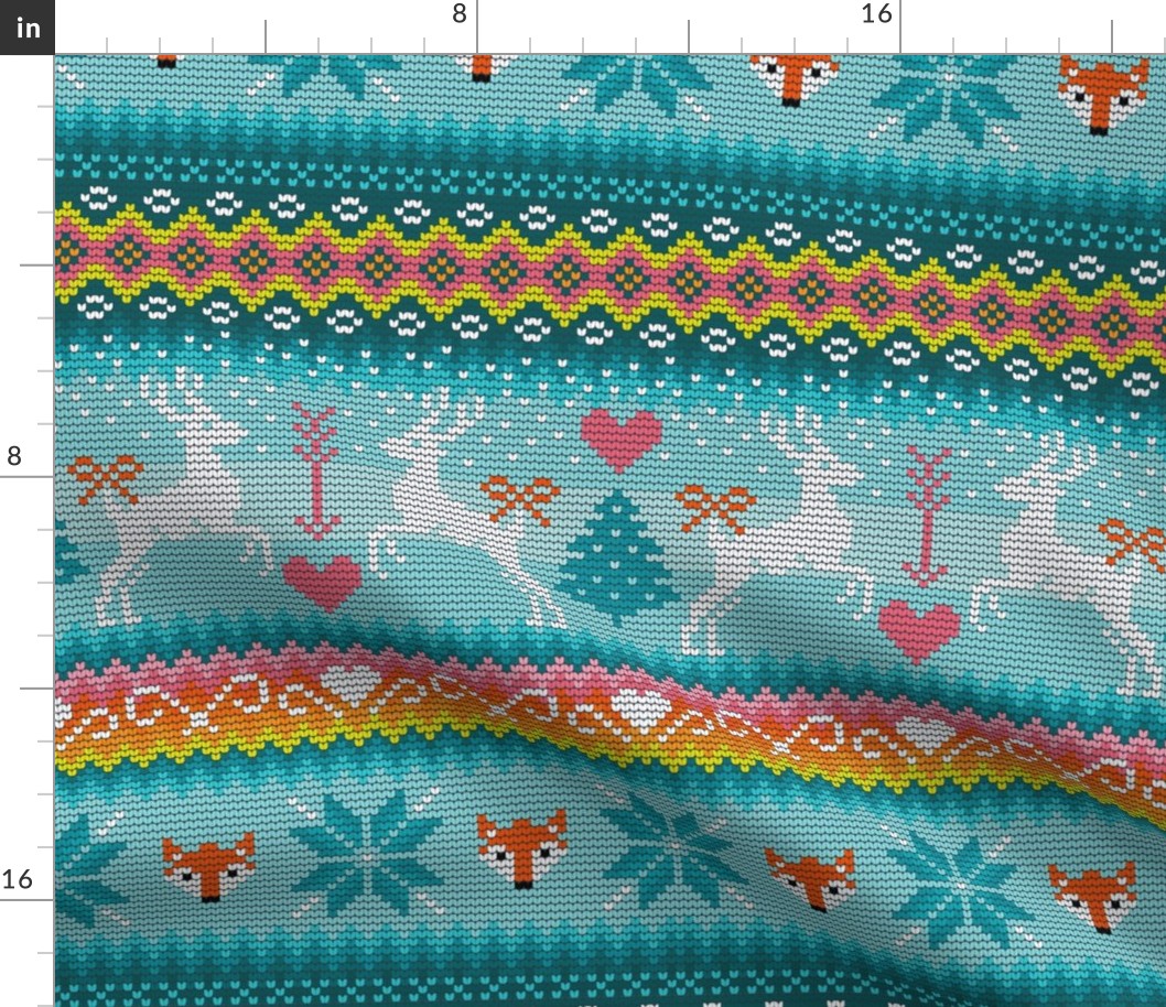 Fair Isle Knitted Forest