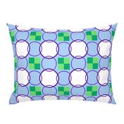 Celtic Rings block - Purple Green