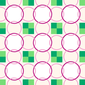 Celtic Rings - Pink Green
