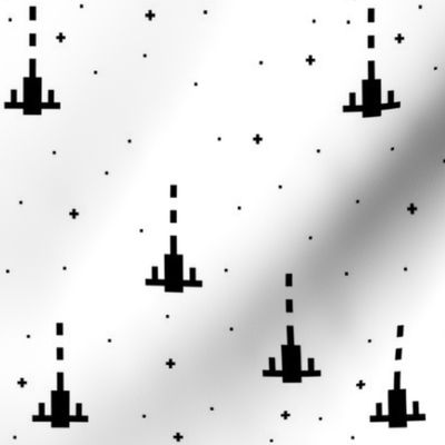 space pixels (white, reduced size)