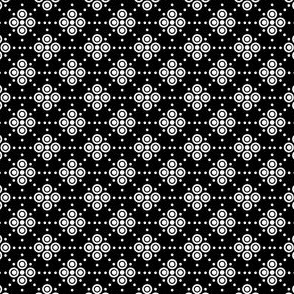 Dots and Spots - White on Black