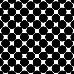 Large Dots - Black on White