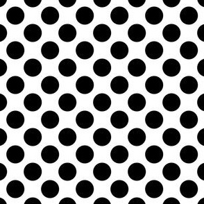 Medium Dots - Black on White