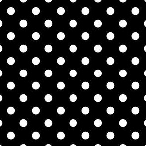 Small Dots - White on Black